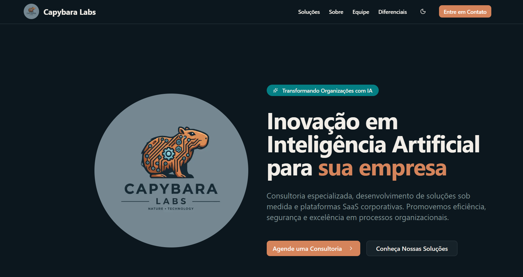 Capybara Labs - Transformando Organizações com IA